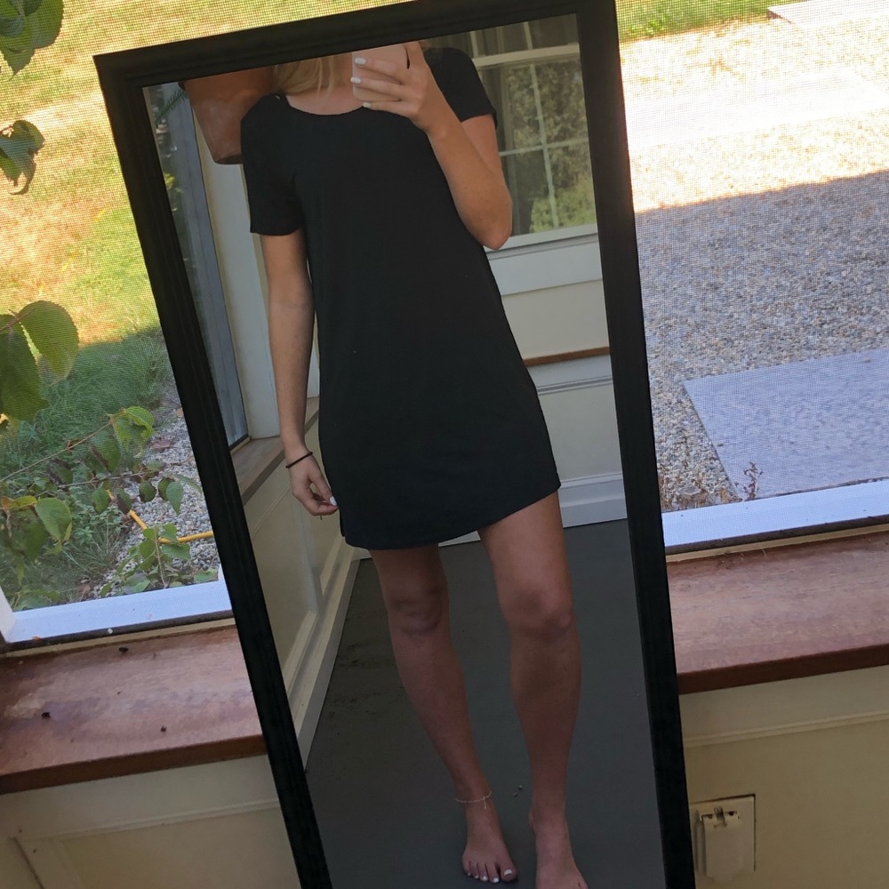 Comfy black T-shirt dress
